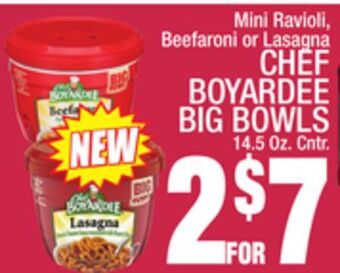 C Town Chef boyardee big bowls offer