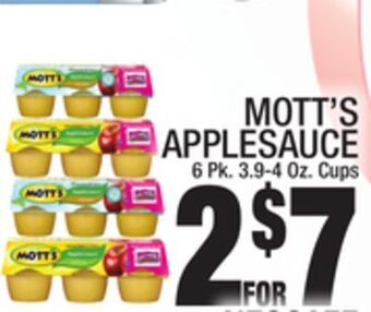C Town Mott's applesauce offer