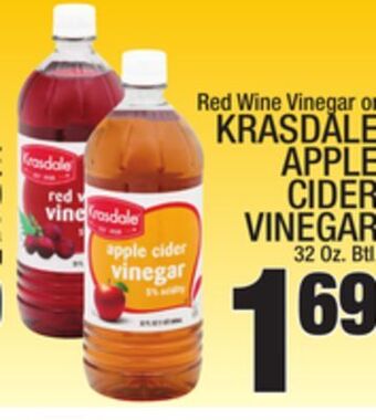 C Town Krasdale apple cider vinegar offer