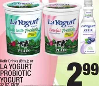 C Town La yogurt probiotic yogurt 32 oz. cntr. offer