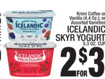C Town Icelandic skyr yogurt, 5.3 oz. cup offer