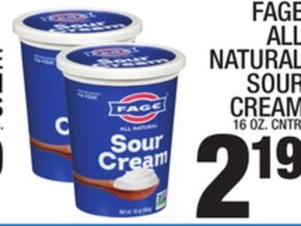 C Town Fage all natural sour cream offer