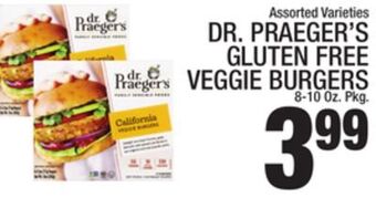 C Town Dr. praeger's gluten free veggie burgers offer