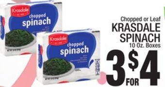 C Town Krasdale spinach offer