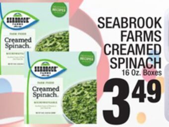 C Town Seabrook farms creamed spinach offer