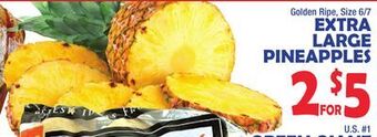 Bravo Supermarkets Extra large pineapples offer