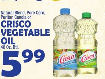 Bravo Supermarkets Crisco vegetable oil offer