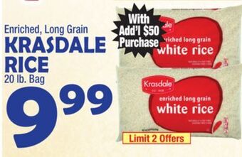 Bravo Supermarkets Krasdale rice offer