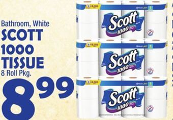 Bravo Supermarkets Scott 1000 tissue offer