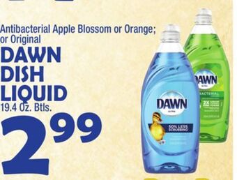 Bravo Supermarkets Dawn dish liquid offer