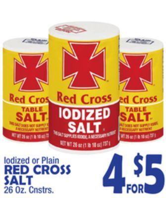 Bravo Supermarkets Red cross salt offer