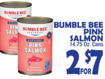 Bravo Supermarkets Bumble bee pink salmon offer