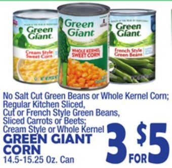 Bravo Supermarkets Green giant corn offer