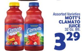 Bravo Supermarkets Mott's clamato juice offer