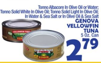 Bravo Supermarkets Genova yellowfin tuna offer