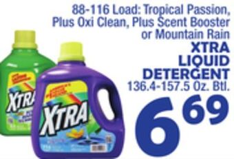Bravo Supermarkets Xtra liquid detergent offer