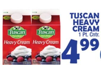 Bravo Supermarkets Tuscan heavy cream offer