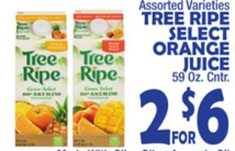 Bravo Supermarkets Tree ripe select orange juice offer