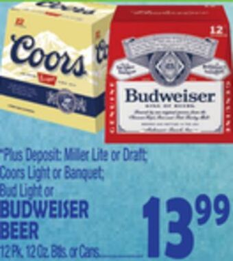 Bravo Supermarkets Budweiser beer offer