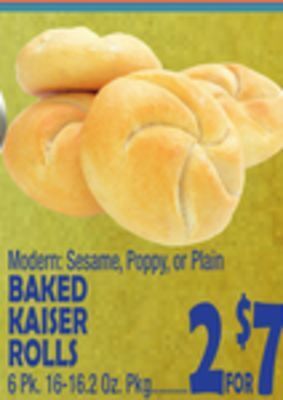Bravo Supermarkets Baked kaiser rolls offer