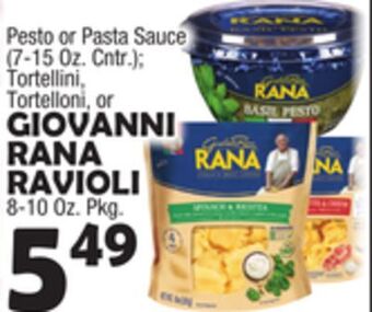 Bravo Supermarkets Giovanni rana ravioli, 8-10 oz. pkg. offer