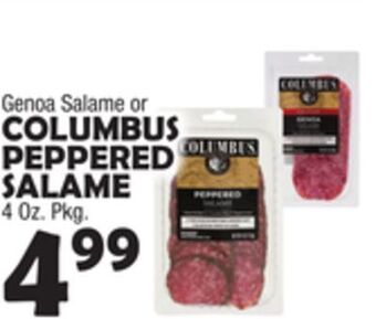 Bravo Supermarkets Columbus peppered salame offer