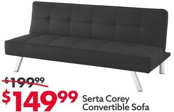 Big Lots Serta corey convertible sofa offer