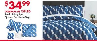 Big Lots Real living 9pc queen bed-in-a-bag offer