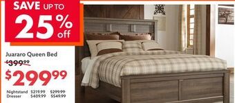 Big Lots Juararo queen bed offer