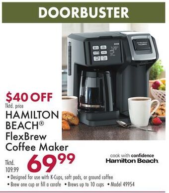 Boscov's Hamilton beach® flexbrew coffee maker offer