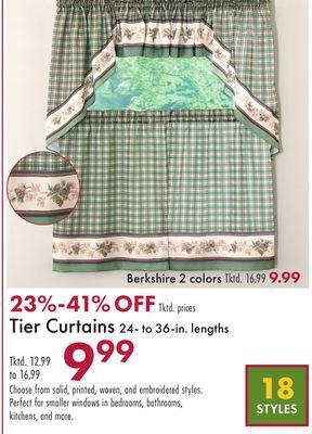 Boscov's Tier curtains offer