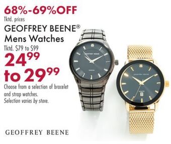 Boscov's Geoffrey beene® mens watches offer