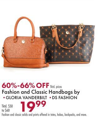 Boscov's Fashion and classic handbags offer