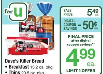 ACME Dave's killer bread offer