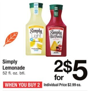 ACME Simply lemonade offer
