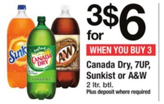 ACME Canada dry, 7up, sunkist or a&w offer