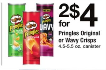 ACME Pringles original or wavy crisps offer