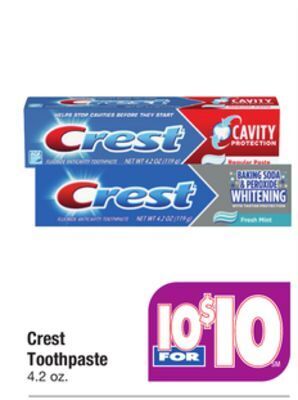 ACME Crest toothpaste offer