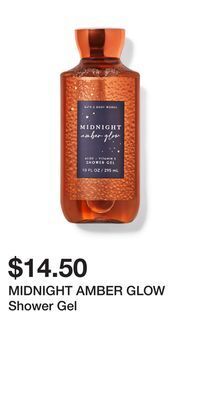 Bath & Body Works Midnight amber glow shower gel offer