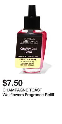 Bath & Body Works Champagne toast wallflowers fragrance refill offer
