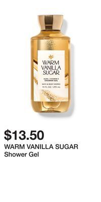 Bath & Body Works Warm vanilla sugar shower gel offer