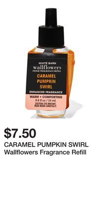 Bath & Body Works Caramel pumpkin swirl wallflowers fragrance refill offer