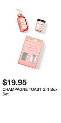 Bath & Body Works Champagne toast gift box set offer