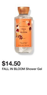 Bath & Body Works Fall in bloom shower gel offer