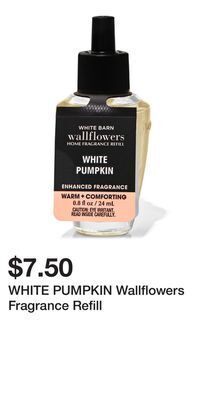 Bath & Body Works White pumpkin wallflowers fragrance refill offer