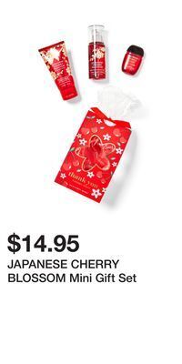 Bath & Body Works Japanese cherry blossom mini gift set offer