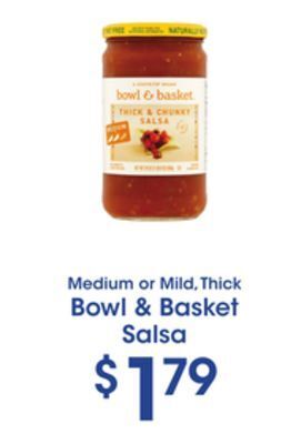 Price Rite Bowl & basket salsa offer