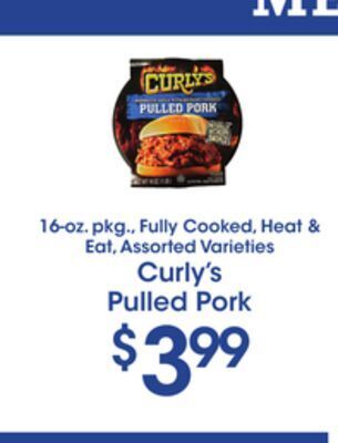 Price Rite Curly's pulled pork offer