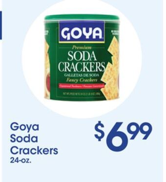 Price Rite Goya soda crackers offer