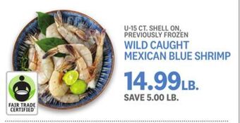 Kings Food Markets Wild caught mexican blue shrimp offer